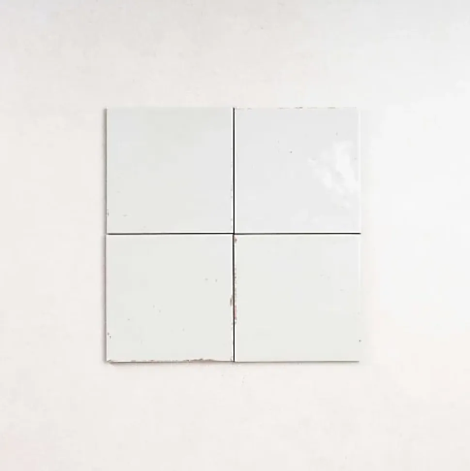 Carrelage Effet Zellige Blanc AGADIR - Niebla 14,7x14,7 - Les Carreaux de Jean