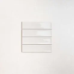 Carrelage Effet Zellige Blanc NARA Blanco Gloss 7,5x30cm - Les Carreaux de Jean