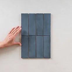 Carrelage Effet Zellige Bleu Nuit COLO Matt 5x15 blue night - Les Carreaux de Jean