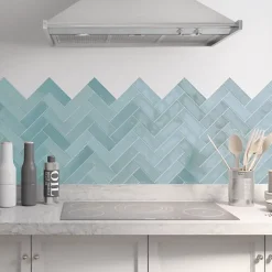 Carrelage Effet Zellige Bleu Ciel NOLITA Cielo 6,5x20 - Les Carreaux de Jean