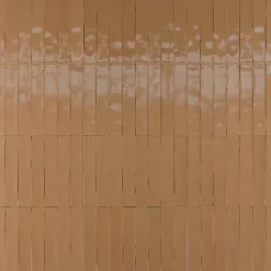 Carrelage Effet Zellige LUZ Caramel 5,3x30cm - Les Carreaux de Jean
