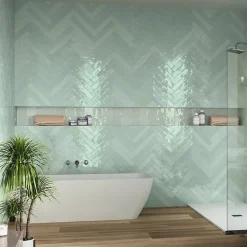 Carrelage effet zellige 6,5x39,6cm FADO ACQUA