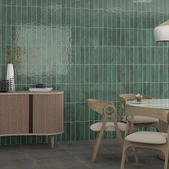 carrelage effet zellige 8x31,5 cm luca jade