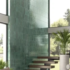 carrelage effet zellige 8x31,5 cm luca jade