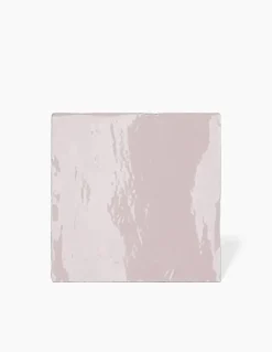 Carrelage faïence murale pâte blanche Epopée Rose Ballerine - 13x13 cm pour intérieur - MK2305267