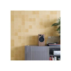 Carrelage grès cérame effet carreau ciment uni Pop Tile Sixties 15x15cm (8 couleurs) 15x15 cm Beige foncé - Satiné - boîte de 1 m