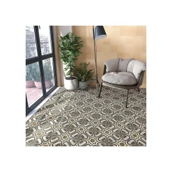 Carrelage grès cérame effet carreau ciment uni Pop Tile Sixties 15x15cm (8 couleurs) 15x15 cm Beige foncé - Satiné - boîte de 1 m