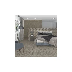 Carrelage grès cérame effet carreau ciment POP TILE Carnegie 15x15cm 15x15 cm - Satiné - boîte de 1 m2