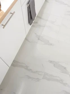 Carrelage intérieur sol et mural Ultimate marble effet marbre L.59.5 cm x l.59.5 cm x Ep.0.9 cm blanc GoodHome
