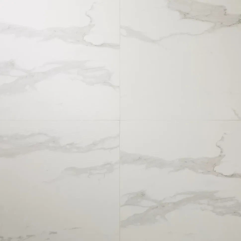 Carrelage intérieur sol et mural Ultimate marble effet marbre L.59.5 cm x l.59.5 cm x Ep.0.9 cm blanc GoodHome