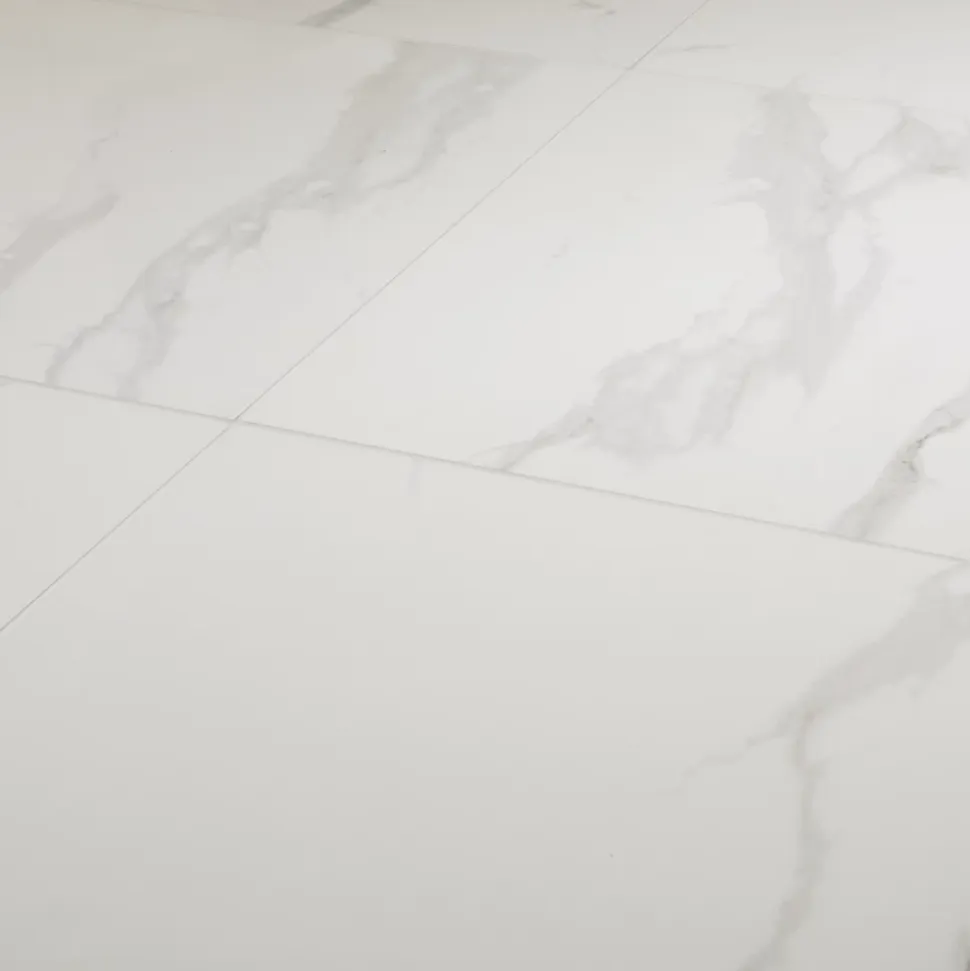 Carrelage intérieur sol et mural Ultimate marble effet marbre L.59.5 cm x l.59.5 cm x Ep.0.9 cm blanc GoodHome