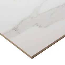 Carrelage intérieur sol et mural Ultimate marble effet marbre L.59.5 cm x l.59.5 cm x Ep.0.9 cm blanc GoodHome
