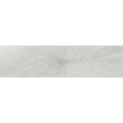 Carrelage mur effet métal décoratif pailleté blanc 30x120 cm IONIC IMPACT WHITE