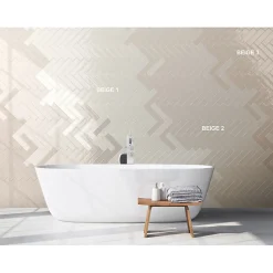 Carrelage mur effet zellige crème 6,5x26,6 cm CROMIA26 BEIGE 1
