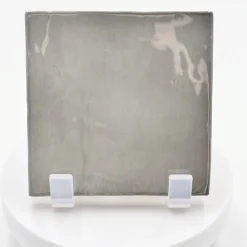 Carrelage mur effet zellige gris 10x10 cm MANACOR MERCURY GREY