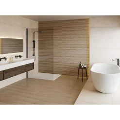 Carrelage mur faience effet bois à relief 40x120 cm WEWOOD CONCEPT ROBLE