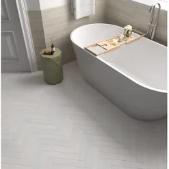 Carrelage mur faience forme navette 5x25 cm mate LANSE MINT