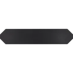 Carrelage mur faience forme navette 5x25 cm mate LANSE BLACK