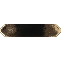 Carrelage mur faience forme navette 5x25 cm mate LANSE GOLD