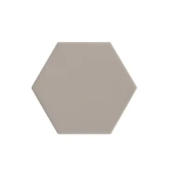 Carrelage sol / mur hexagonal uni taupe mate 11,6x10,1 cm KROMATIKA BEIGE