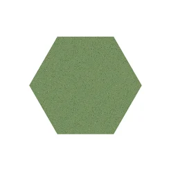 Carrelage sol / mur hexagonal effet terrazzo grand format vert 51,9x59,9 cm MICRA Hexagono Verde