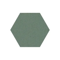 Carrelage sol / mur hexagonal effet terrazzo grand format bleu vert 51,9x59,9 cm MICRA Hexagono Indigo