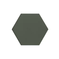 Carrelage sol / mur hexagonal uni vert mate 11,6x10,1 cm KROMATIKA GREEN