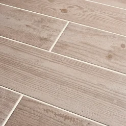 Carrelage sol blanc 20 x 120 cm Cotage