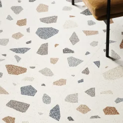 Carrelage sol et mur blanc mat Venise 90 x 90 cm