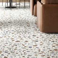 Carrelage sol et mur blanc mat Trend-Deco 90 x 90 cm