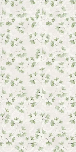 Carrelage sol et mur blanc Floral 60 x 120 cm