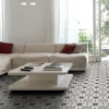Carrelage sol et mur effet carreaux de ciment tons gris L.45 x l.45 cm x ép.9,5 mm, Mediterranea Menorca