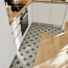Carrelage sol et mur effet carreaux de ciment tons gris L.45 x l.45 cm x ép.9,5 mm, Mediterranea Toscana