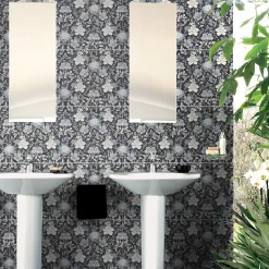 Carrelage sol et mur multicolore Floral 60 x 120 cm