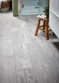 Carrelage sol gris 20 x 120 cm Cotage
