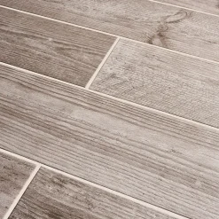 Carrelage sol gris 20 x 120 cm Cotage