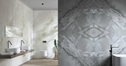 Carrelage sol/mur intérieur effet MARBRE l.60 x L.120 cm MAREA ANTHRACITE