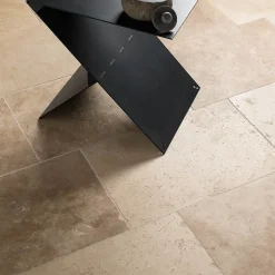 Carrelage Travertin Beige Nuancé 61x40,6x1,2 cm - Intérieur et Extérieur (lot de 1,24 m² 5 dalles) - RO'MA NATURE