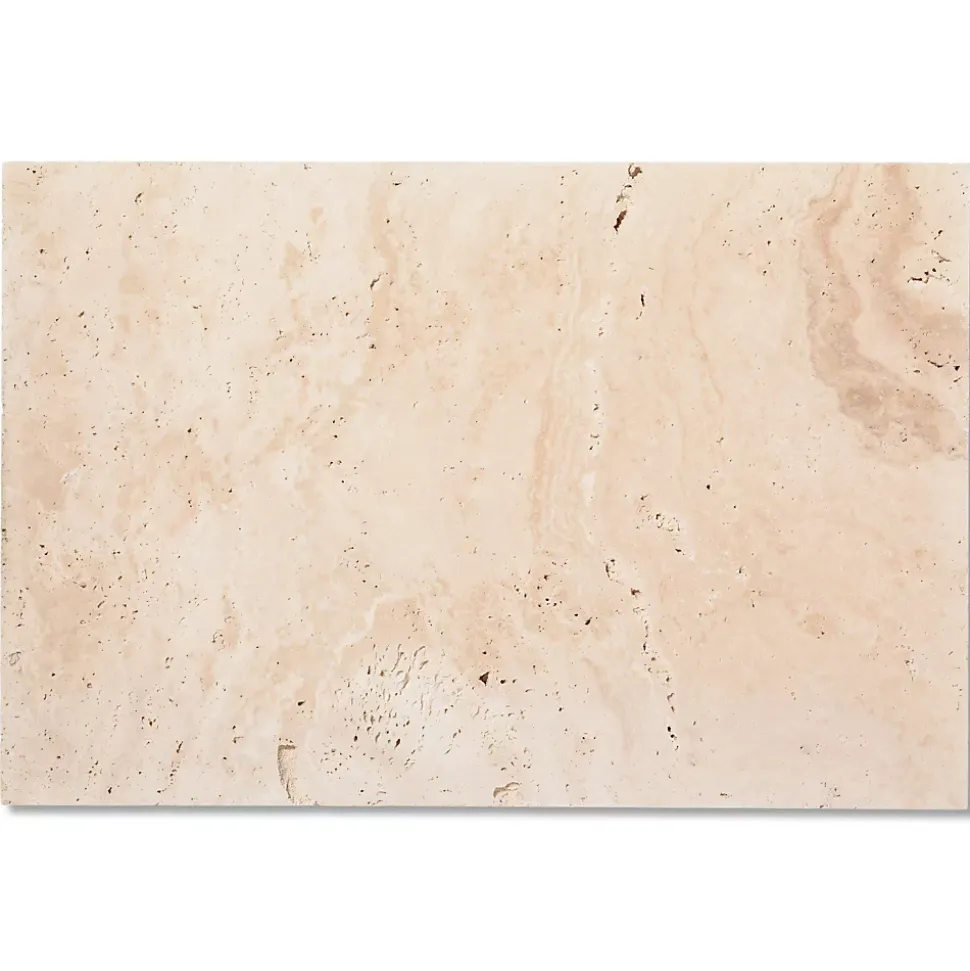 Carrelage Travertin Beige Nuancé 61x40,6x1,2 cm - Intérieur et Extérieur (lot de 1,24 m² 5 dalles) - RO'MA NATURE