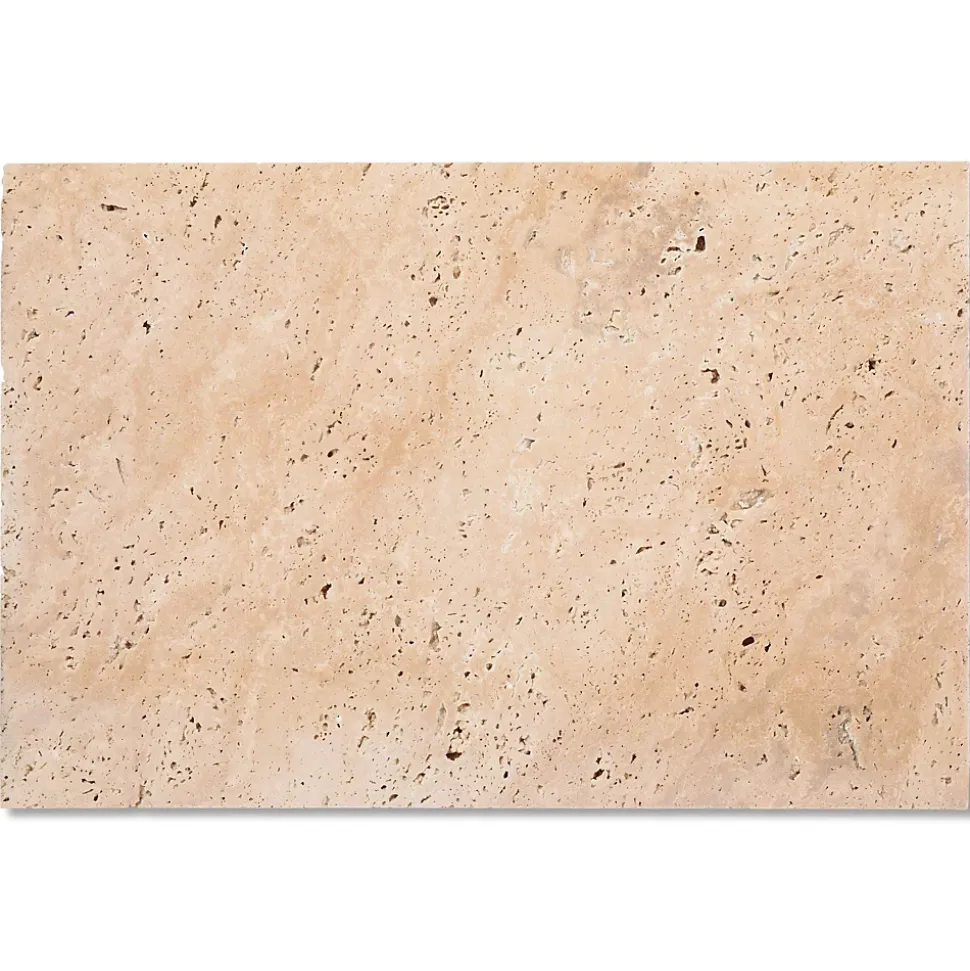 Carrelage Travertin Beige Nuancé 61x40,6x1,2 cm - Intérieur et Extérieur (lot de 1,24 m² 5 dalles) - RO'MA NATURE