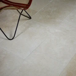 Carrelage Travertin Beige Clair 61x40,6x1,2 cm - Intérieur et Extérieur (lot de 1,24 m² soit 5 dalles) - RO'MA NATURE