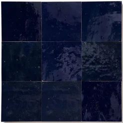 Carrelage Zellige Marocain Bleu Nuit 10x10 cm (vendu par 1 m²) - RO'MA NATURE