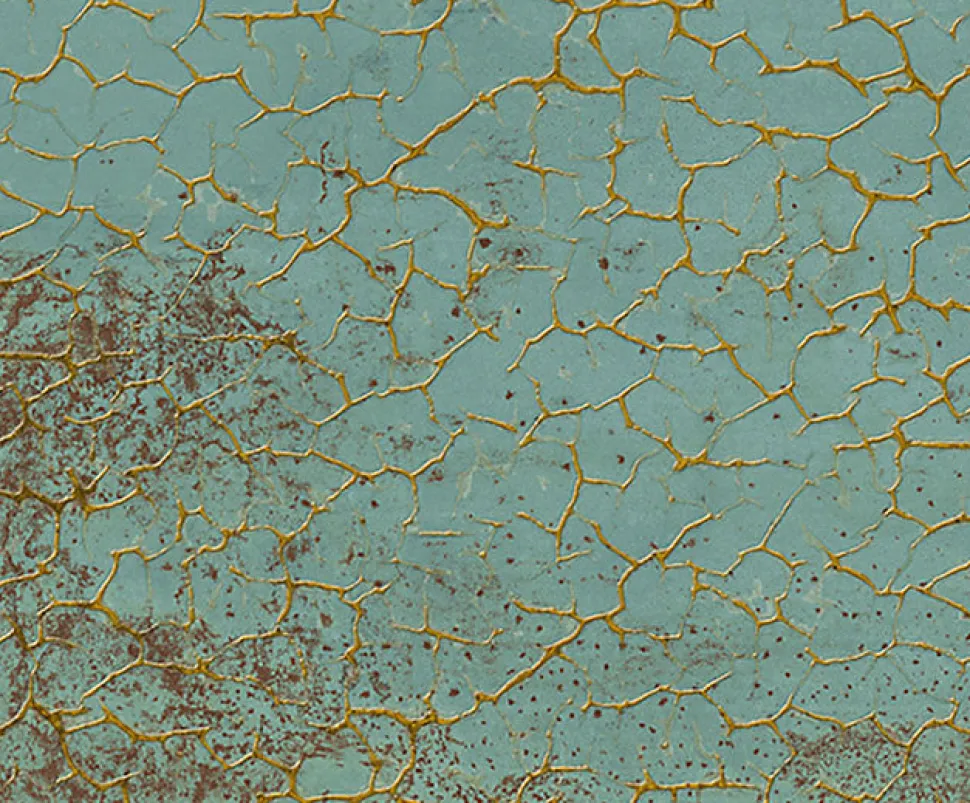 Carrelage Zinc Natural Vert Gold craquelé - Mat 120 x 45cm ( vendu par boite de 1,6 m² )