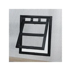 Chatière de moustiquaire de Porte ou Baie Vitrée H25 cm x L20 cm Noir