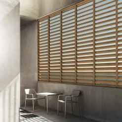 Claustra persienne réglable Jersey coloris chêne de Saragosse 250X60X1.2 cm
