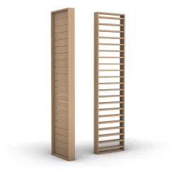 Claustra persienne réglable Jersey coloris chêne de Saragosse 250X60X1.2 cm