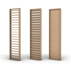 Claustra persienne réglable Jersey coloris chêne de Saragosse 250X60X1.2 cm