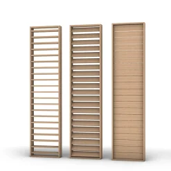 Claustra persienne réglable Jersey coloris chêne de Saragosse 250X60X1.2 cm