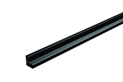 Coin profilé de finition alu noir pour dalles PVC Dumawall L. 260 x l 15cm x H. 1.5 cm Ép 5 mm
