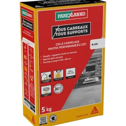 Colle carrelage blanche hautes performances 5 kg Parexlanko